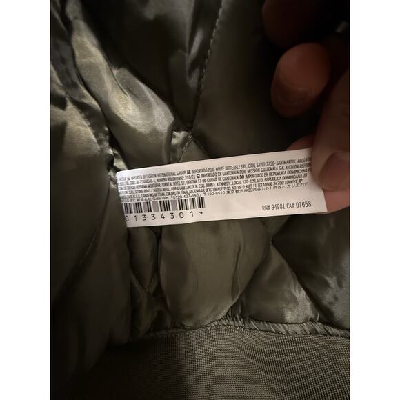 Forever 21 Men's Olive Green Bomber Jacket with Sherpa Collar - Size XL - NWT - Picture 13 of 13